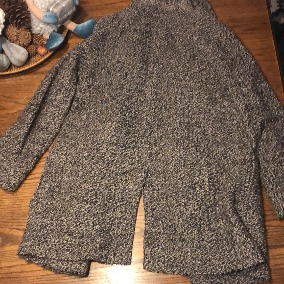 Free People long wool blend double breasted coat - Picture 8 of 9